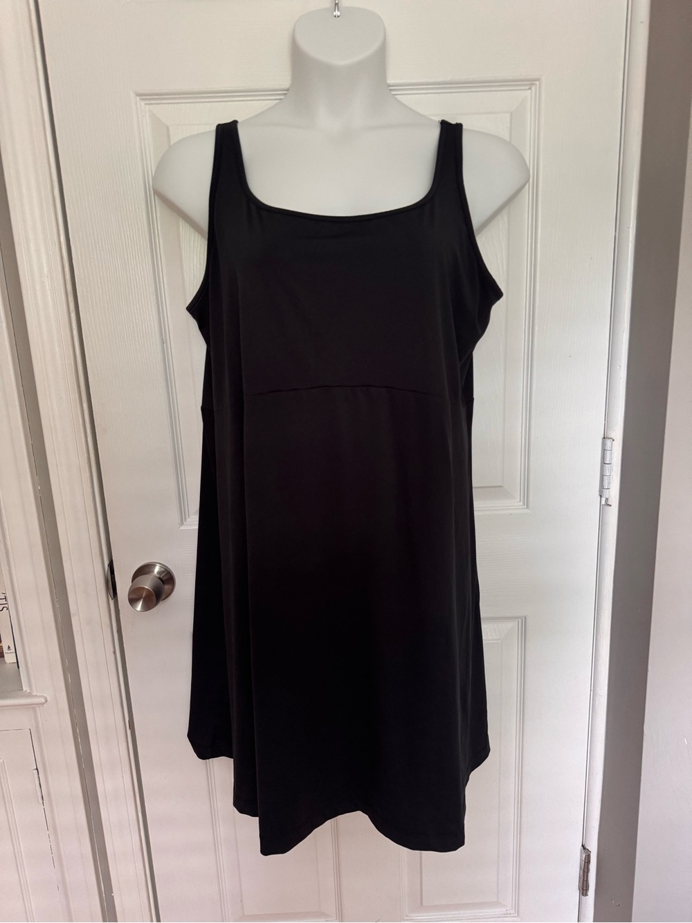 Black Sleeveless Scoop Neck Sports dress Columbia